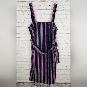 LAUNDRY by SHELLI SEGAL | striped button-up belted wrap dress